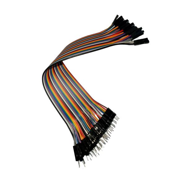 40p Male to Female Jumper Wires for Arduino, Breadboard & Electronics Projects (Multicolor Dupont Cables)