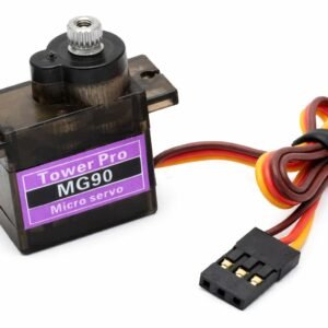 Tower Pro MG90S metal gear micro servo motor compatible with Arduino, ESP32 and robotics control projects